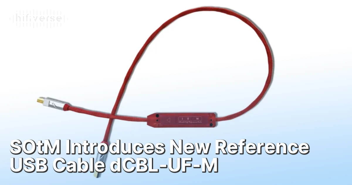 SOtM Introduces New Reference USB Cable dCBL-UF-M - Hifiverse